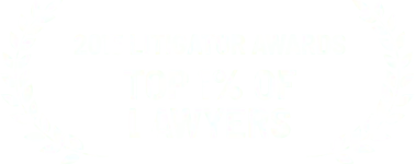 2015 Top Litigator Awards - Top 1% of Lawyers Award Logo